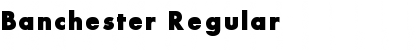 Download Banchester Regular Font Title Preview