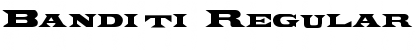 Download Banditi Regular Font Title Preview