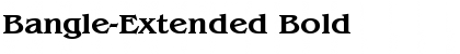 Download Bangle-Extended Bold Font Title Preview