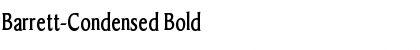Download Barrett-Condensed Bold Font Title Preview