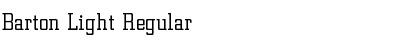Download Barton Light Regular Font Title Preview