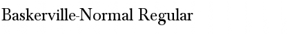 Download Baskerville-Normal Regular Font Title Preview