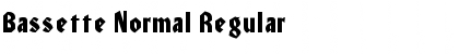 Download Bassette Normal Regular Font Title Preview