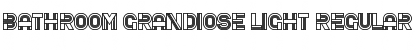Download Bathroom Grandiose Light Regular Font Title Preview