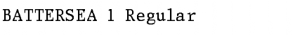 Download BATTERSEA 1 Regular Font Title Preview