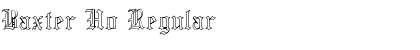 Download Baxter Ho Regular Font Title Preview
