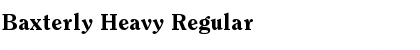 Download Baxterly Heavy Regular Font Title Preview