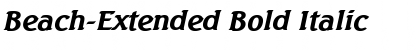 Download Beach-Extended Bold Italic Font Title Preview