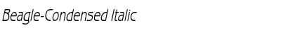 Download Beagle-Condensed Italic Font Title Preview