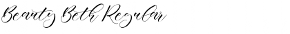Download Beauty Beth Regular Font Title Preview
