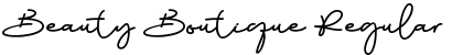 Download Beauty Boutique Regular Font Title Preview