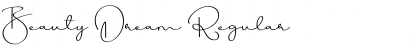 Download Beauty Dream Regular Font Title Preview