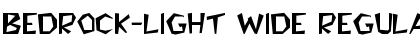 Download Bedrock-Light Wide Regular Font Title Preview
