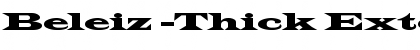 Download Beleiz -Thick Extended Regular Font Title Preview