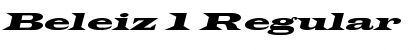 Download Beleiz 1 Regular Font Title Preview