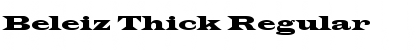 Download Beleiz Thick Regular Font Title Preview