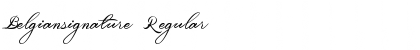 Download Belgiansignature Regular Font Title Preview