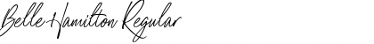 Download Belle Hamilton Regular Font Title Preview