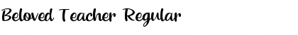 Download Beloved Teacher Regular Font Title Preview