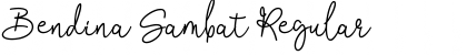 Download Bendina Sambat Regular Font Title Preview