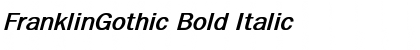 Download FranklinGothic Bold Italic Font Title Preview
