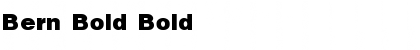 Download Bern Bold Bold Font Title Preview