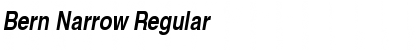 Download Bern Narrow Regular Font Title Preview