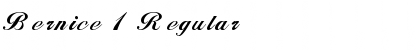 Download Bernice 1 Regular Font Title Preview