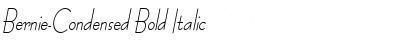Download Bernie-Condensed Bold Italic Font Title Preview