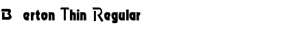 Download Berton Thin Regular Font Title Preview
