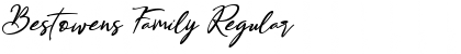 Download Bestowens Family Regular Font Title Preview