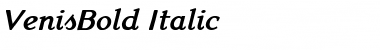 Download VenisBold Italic Regular Font