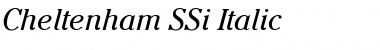 Download Cheltenham SSi Italic Font Title Preview