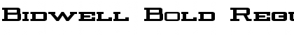 Download Bidwell Bold Regular Font Title Preview