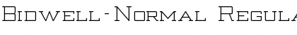 Download Bidwell-Normal Regular Font Title Preview