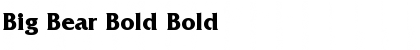 Download Big Bear Bold Bold Font Title Preview