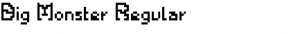 Download Big Monster Regular Font Title Preview