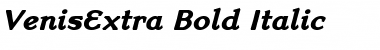 Download VenisExtra Bold Italic Regular Font