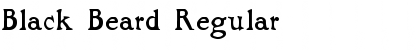 Download Black Beard Regular Font Title Preview
