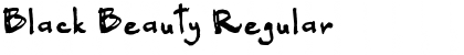 Download Black Beauty Regular Font Title Preview