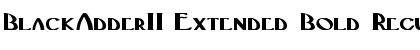 Download BlackAdderII Extended Bold Regular Font Title Preview