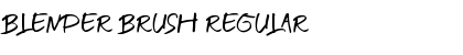 Download BLENDER BRUSH Regular Font Title Preview