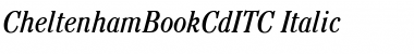 Download CheltenhamBookCdITC Italic Font Title Preview