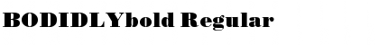 Download BODIDLYbold Regular Font Title Preview