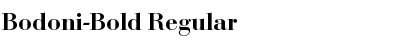 Download Bodoni-Bold Regular Font Title Preview