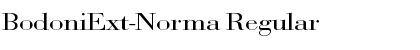 Download BodoniExt-Norma Regular Font Title Preview