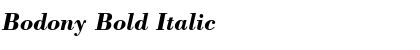 Download Bodony Bold Italic Font Title Preview