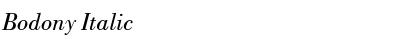 Download Bodony Italic Font Title Preview