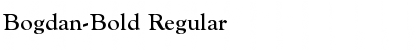 Download Bogdan-Bold Regular Font Title Preview
