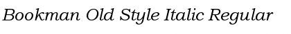 Download Bookman Old Style Italic Regular Font Title Preview